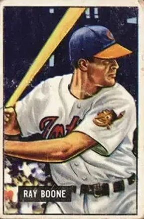 1951 Bowman #54 Ray Boone