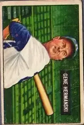 1951 Bowman #55 Gene Hermanski