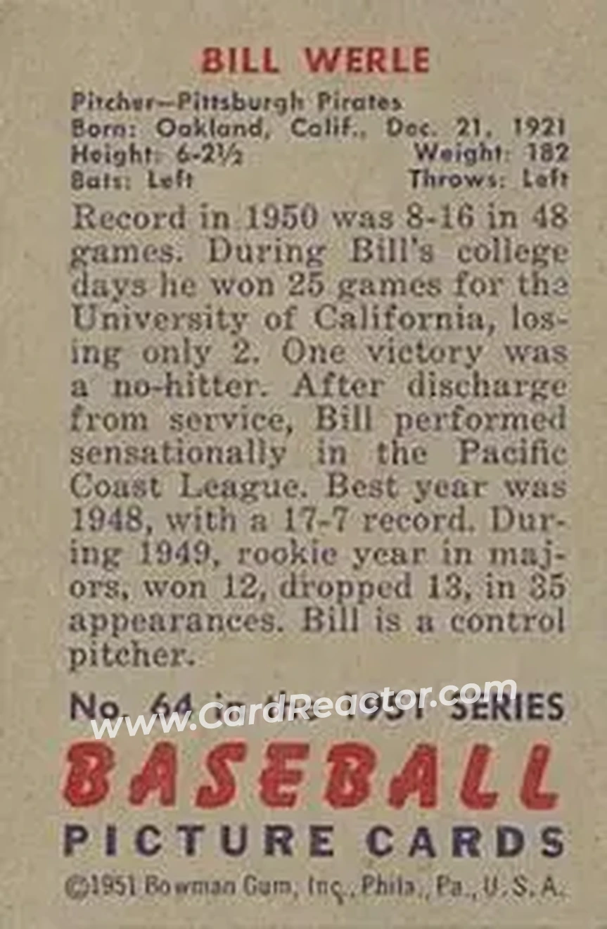 Back of Bill Werle