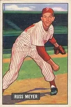 1951 Bowman #75 Russ Meyer