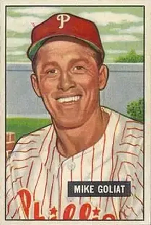 1951 Bowman #77 Mike Goliat