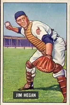 1951 Bowman #79 Jim Hegan
