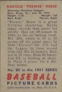 Back of Harold Reese