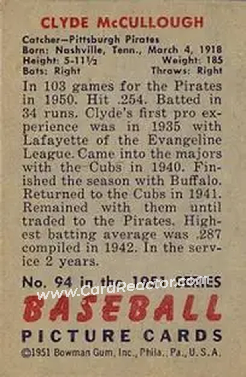 Back of Clyde McCullough