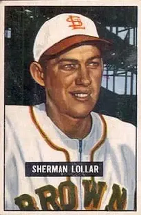 1951 Bowman #100 Sherman Lollar