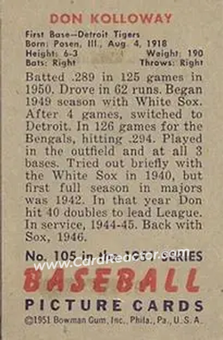 Back of Don Kolloway