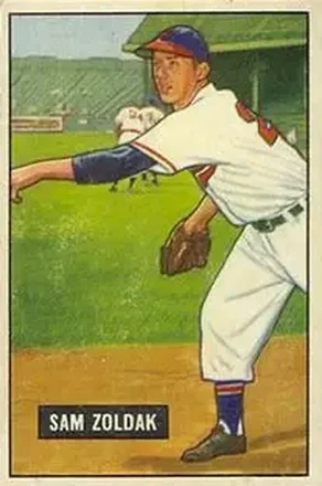 1951 Bowman #114 Sam Zoldak