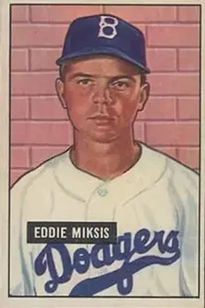 1951 Bowman #117 Eddie Miksis