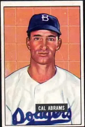 1951 Bowman #152 Cal Abrams