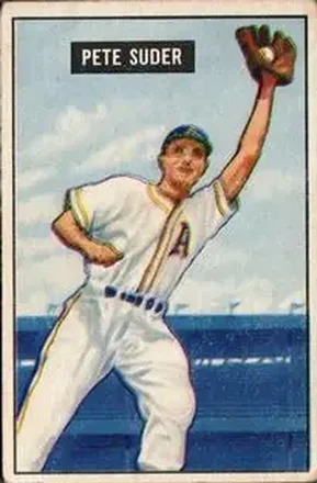 1951 Bowman #154 Pete Suder