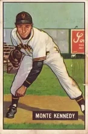 1951 Bowman #163 Monte Kennedy