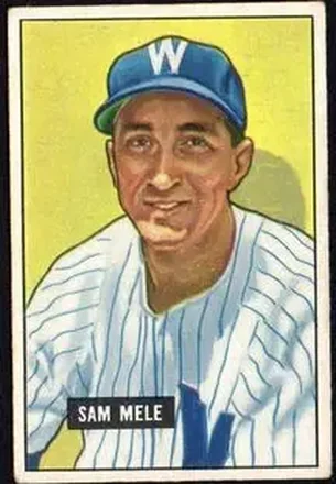 1951 Bowman #168 Sam Mele