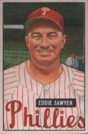 1951 Bowman #184 Eddie Sawyer