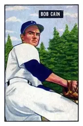 1951 Bowman #197 Bob Cain