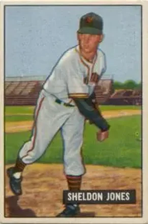 1951 Bowman #199 Sheldon Jones