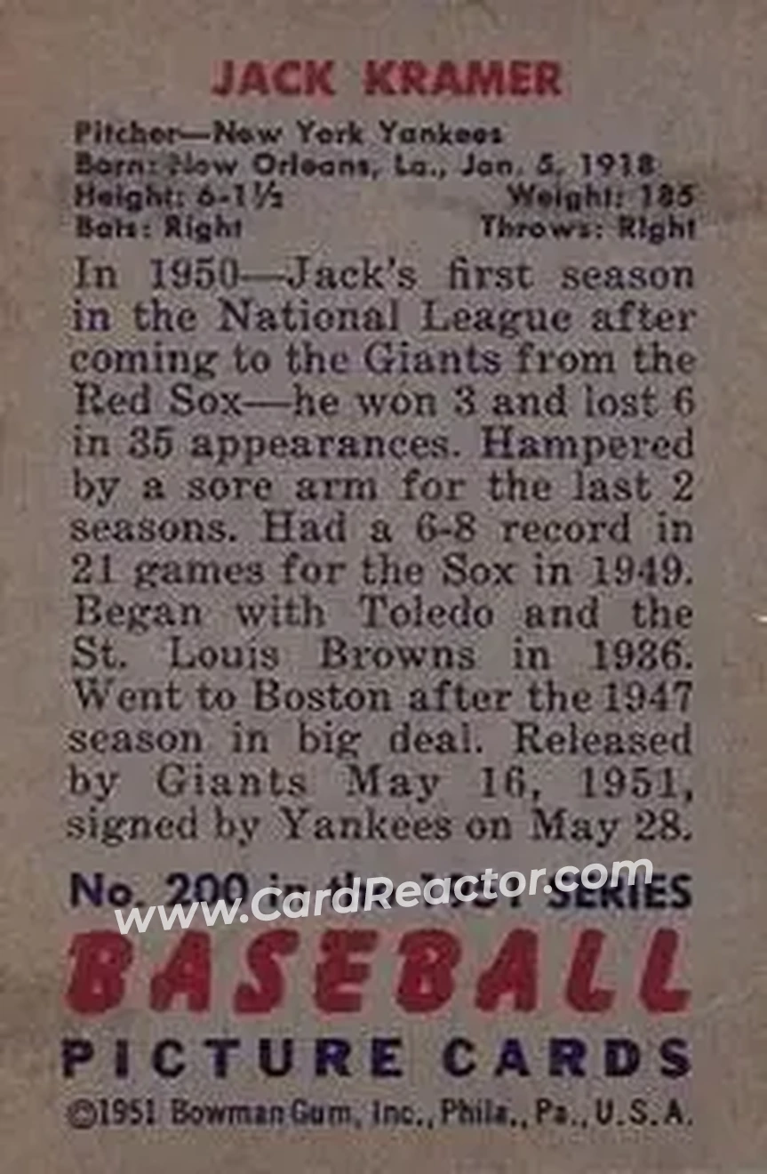 Back of Jack Kramer
