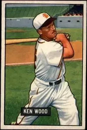1951 Bowman #209 Ken Wood