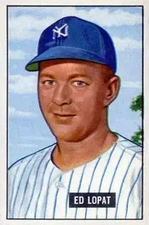 1951 Bowman #218 Ed Lopat