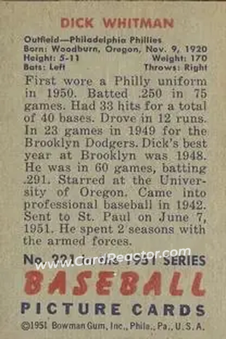 Back of Dick Whitman