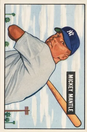 1951 Bowman #253 Mickey Mantle