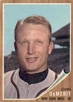 1962 Topps #4 John DeMerit