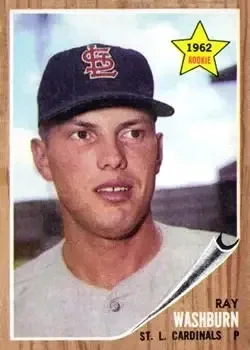 1962 Topps #19 Ray Washburn