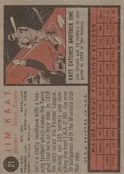 Back of Jim Kaat