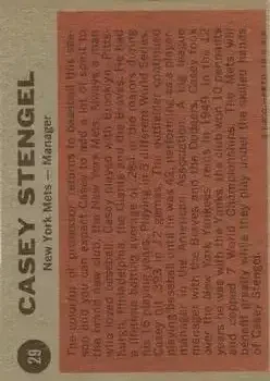 Back of Casey Stengel