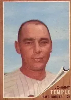 1962 Topps #34 Johnny Temple
