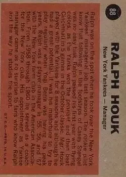 Back of Ralph Houk