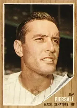1962 Topps #90 Jim Piersall