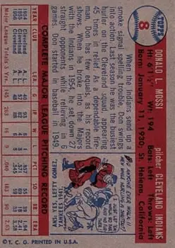 Back of Don Mossi