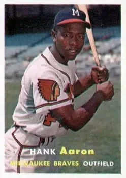 1957 Topps #20 Hank Aaron