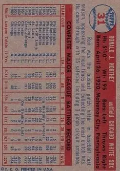 Back of Ron Northey