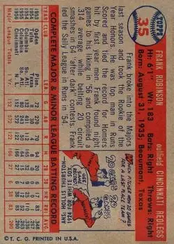 Back of Frank Robinson
