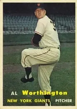 1957 Topps #39 Al Worthington