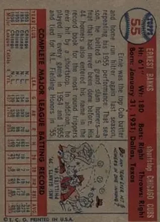 Ernie Banks 背面