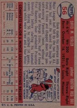 Back of Dave Sisler