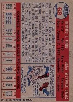 Back of Ray Crone