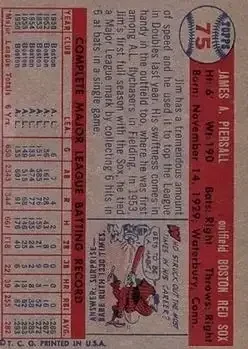 Back of Jim Piersall