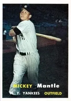 1957 Topps #95 Mickey Mantle