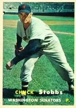1957 Topps #101 Chuck Stobbs