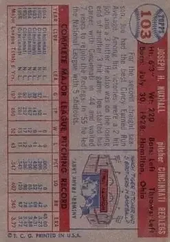 Back of Joe Nuxhall