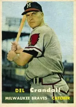 1957 Topps #133 Del Crandall