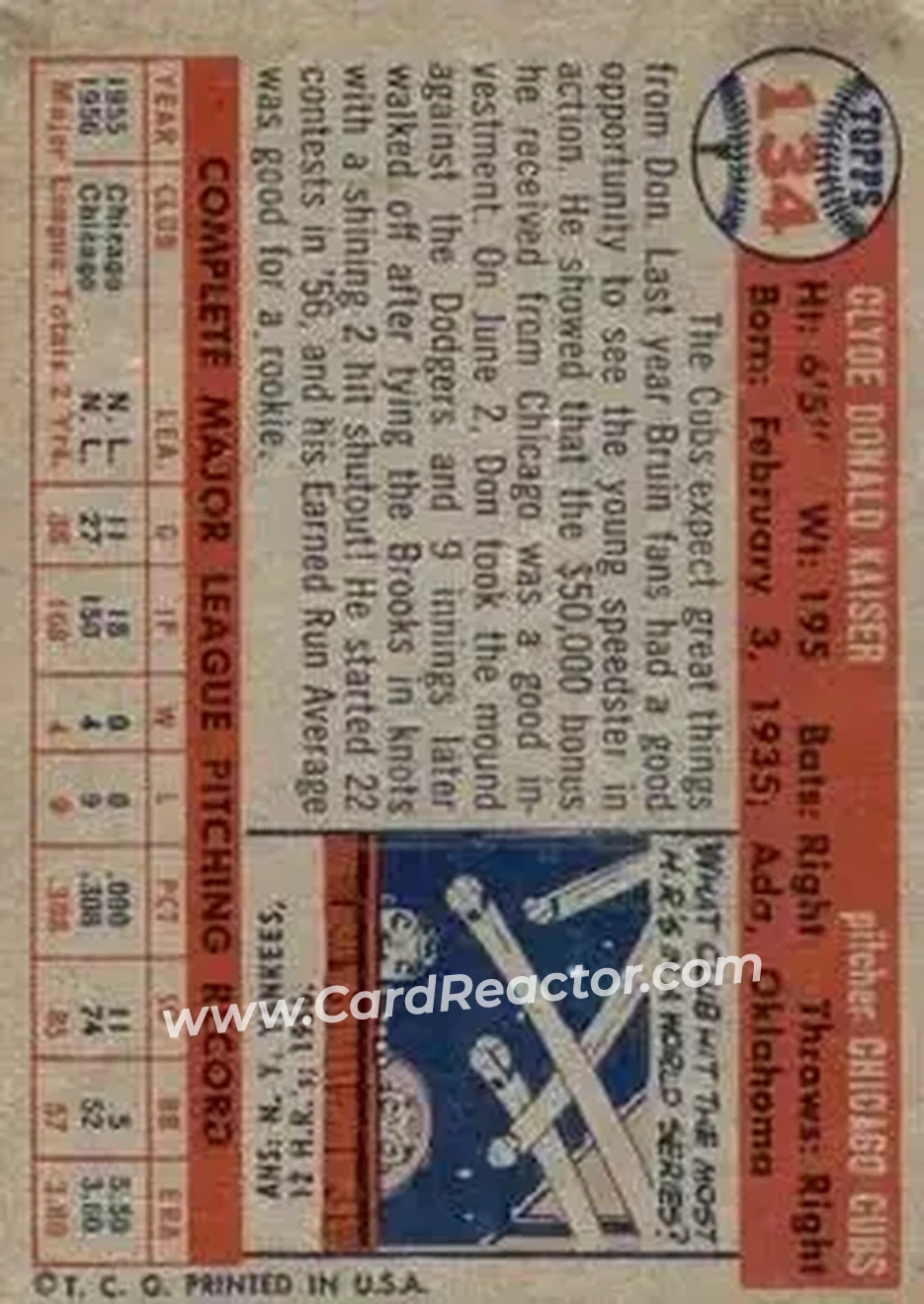 Back of Don Kaiser