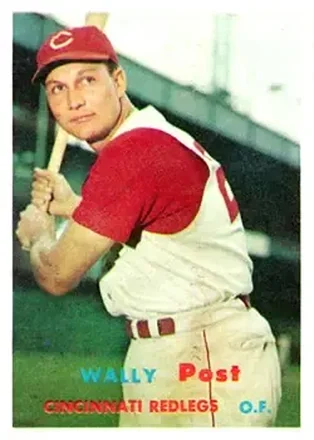1957 Topps #157 Wally Post
