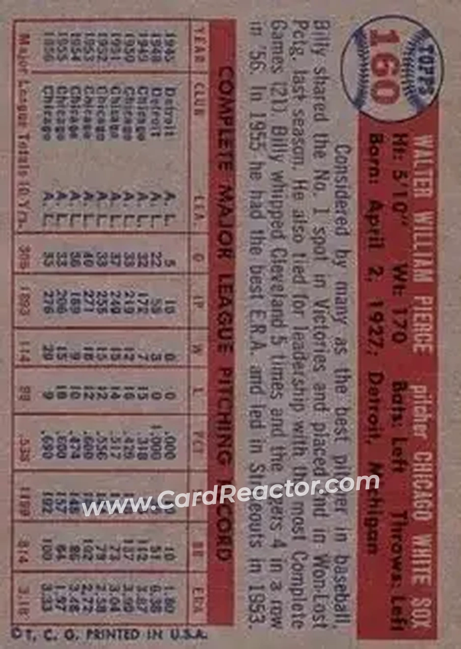 Back of Bill Pierce