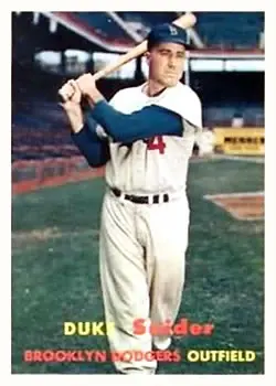 Front of Edwin "Duke" Snider