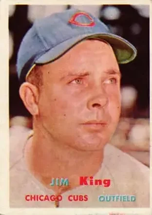1957 Topps #186 Jim King