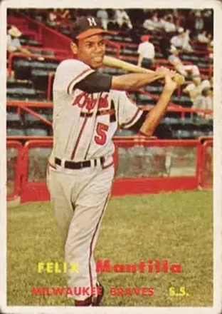 1957 Topps #188 Felix Mantilla